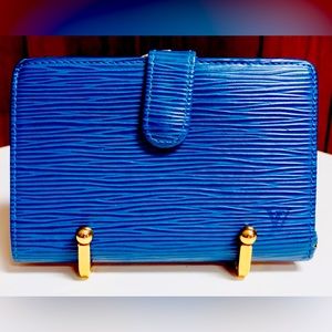 Louis Vuitton Blue Epi Wallet